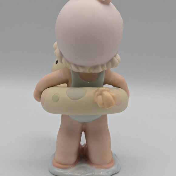 Precious Moments Figurine You're a Life Saver to Me, 1996, Girl with Pool Float - Picture 4 of 8